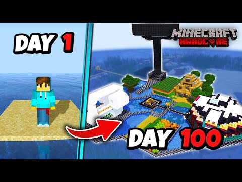 I Survived 100 days On Survival Island | Minecraft Hardcore (Hindi)