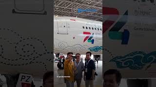 Maskapai Garuda Indonesia Luncurkan Livery Baru Motif Batik Mega Mendung yang Menawan