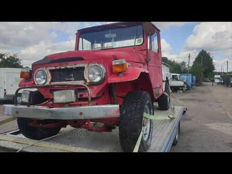Toyota Land Cruiser FJ45 Start Up After 25 Years