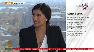 Nayna Gupta and Vanessa Cardenas Live on Al Jazeera News