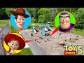 DRONE Catches WOODY, BUZZ LIGHTYEAR & JESSIE From TOY STORY 5 In REAL LIFE!