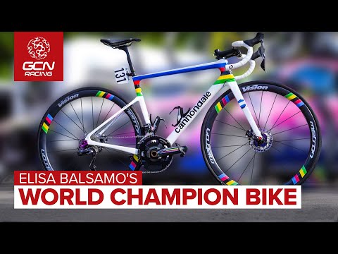World Champion Elisa Balsamo’s Custom Rainbow Cannondale!