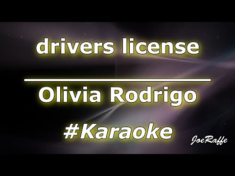 Olivia Rodrigo - drivers license (Karaoke)