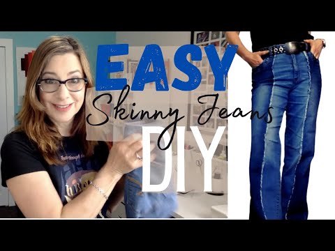 EINFACHES DIY: Von Skinny Jeans zu Wide-Leg-Jeans UPCYCLEN!