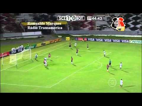 Santa Cruz 2x1 Botafogo/PB - Nar. Romualdo Marques, Rádio Transamérica - Copa do Brasil 2014
