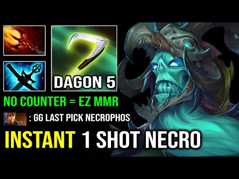 This HAPPEN When There's No Necrophos Counter | Instant 1 Shot Dagon 5 Burst Reaper EPIC Dota 2