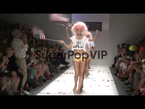 Models walk the runway at Betsey Johnson - Spring 2014 Me...