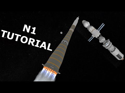 KSP Tutorial: How To Build A Stock N1 (Soviet Moon Rocket) 1.11