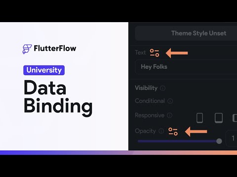 Data Binding/Set From Variable | FlutterFlow University