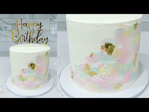 Cake decorating tutorials | BUTTERCREAM WATERCOLOUR CAKE | Sugarella Sweets Video