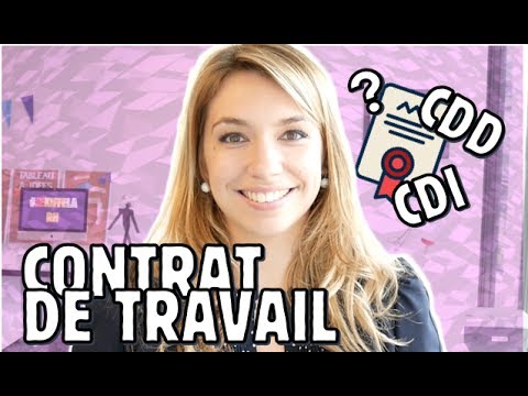 CDI & CDD  Le Contrat de Travail 🤓  - DROIT DU TRAVAIL | TUTO