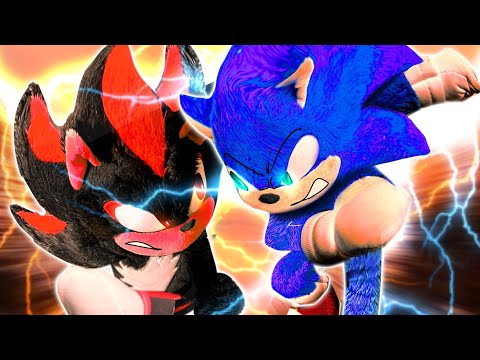 Movie Sonic VS Movie Shadow - Sonic Plush Smackdown