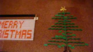 Merry Christmas! (and a world record), ~3,200 dominoes