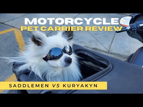 Saddlemen Pet Voyageur vs Kuryakyn Grand Pet Palace - Motorcycle Dog Carrier Review #petcarrier