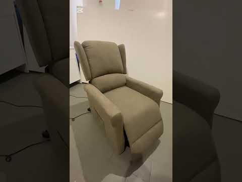 Poltrona alzapersona Tasmania con recliner elettrico Coffee