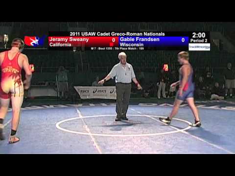 Cadet Greco 7th 189 - Gable Frandsen (WI) vs. Jeramy Sweany (CA)