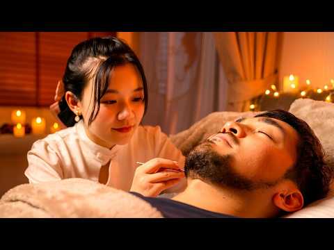 👂(ASMR) Brain-Tingling FOAMY Ear Cleaning & Massage for Insomnia | Soft-spoken | Mimitakumi