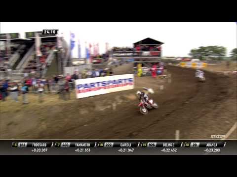 Evgeny Bobryshev passes Dean Ferris MXGP of Germany 2015
