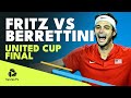 Fritz WINS United Cup For USA ?? | Taylor Fritz vs Matteo Berrettini Highlights