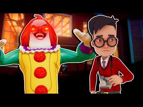 The Neighbor is a Clown and He's Angry! - Secret Neighbor Multiplayer Hide and Seek