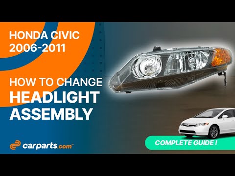 How to replace the Headlight Assembly 2006 - 2011 Honda Civic 🚗
