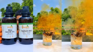 Sugar Mixing in Sulphuric and Nitric Acid Experime