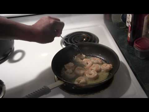 how to make shrimp with a creamy garlic sauce