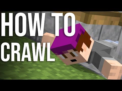 How to Crawl in One-Block High Spaces in Minecraft 1.14