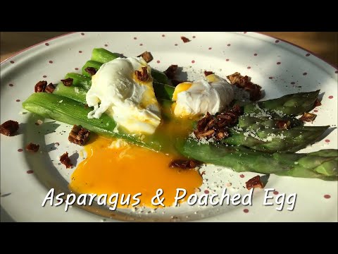 (SUB) 소스 없이 수란과 함께 먹는 아스파라거스 ㅣ Asparagus with poached egg