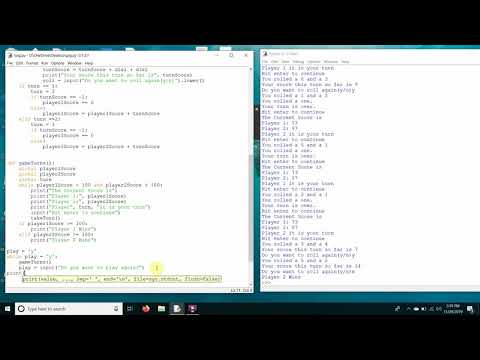 Python Dice Game Tutorial Part 4