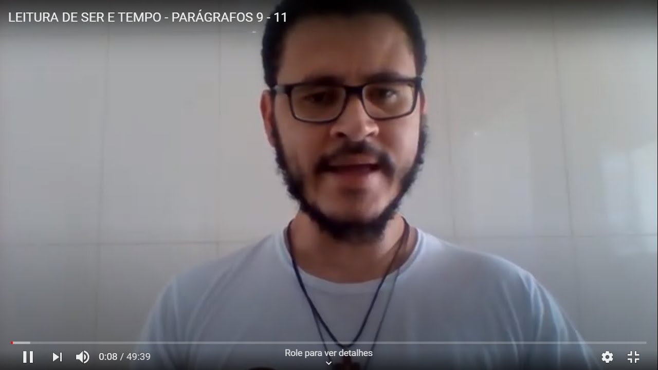 LEITURA DE SER E TEMPO - PARÁGRAFOS 9 -  11