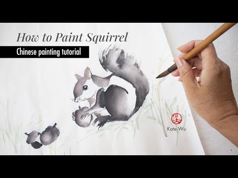 Chinese Painting Tutorial | Squirrel