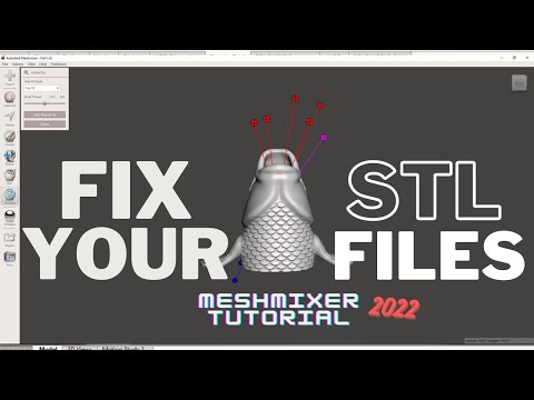 How to Repair STL/OBJ  Files | Meshmixer Tutorial | 3D Printing Guide for newbies