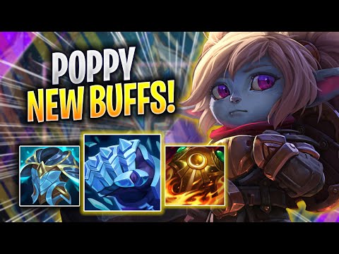 KOREAN CHALLENGER TRIES POPPY WITH NEW BUFFS! - Korean Challenger Plays Poppy TOP vs Jayce!