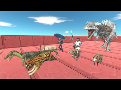 Escape from Dilophosaurus - Animal Revolt Battle Simulator