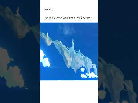 When CELESTIA was just a PNG in the sky... 😭 #genshinimpact