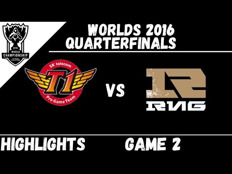 SKT vs RNG | Game 2 Highlights Worlds 2016 Quarterfinals | SK Telecom T1 vs Royal Never Give Up