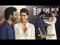 Dhanush Kriti Sanon S Cute Moment Steals The Show At Tere Ishk Mein Trailer Launch