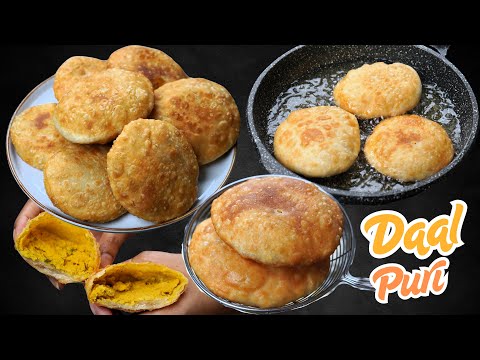 Crispy Daal Puri Recipe | Authentic South Asian Snack | Street Food Style Daal Puri Recipe