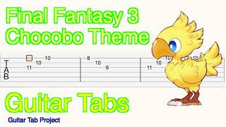 Final Fantasy 3 Chocobo Theme Guitar Tutorial Tabs