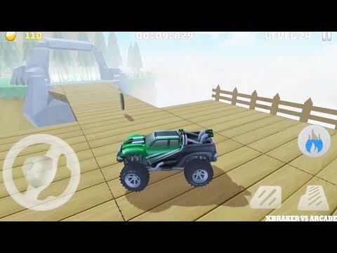 Mountain Climb Stunt 4x4 | Monster Truck Driving Impossible Stunts | Green Car - Android GamePlay HD