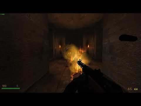 RealRTCW: Elite Guard - Nazi burning + Blazko having 100 HP looking for health, then dying...Irony.