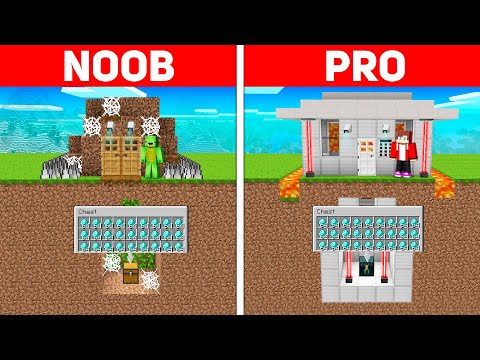 Ultimate Security House with Hidden Treasure: Noob vs Pro