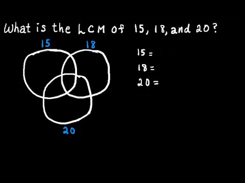 Find the Least Common Multiple (LCM) of 3 Numbers Using a Venn Diagram