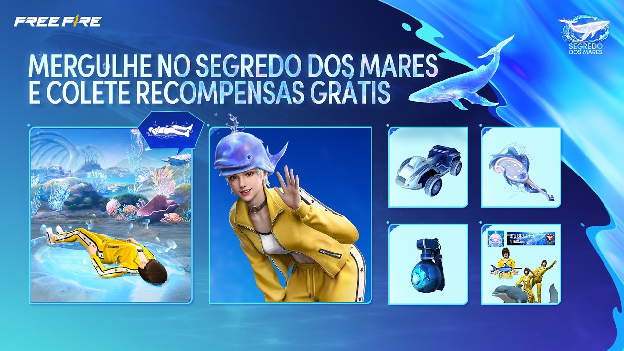 SEGREDO DOS MARES: ITENS NA FAIXA | FREE FIRE BRASIL