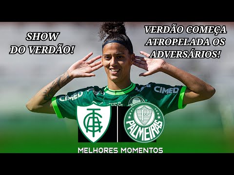 Gols e lances de América-MG x Palmeiras