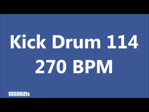 Kick Drum K114 : 270 BPM : Beats Per Minute