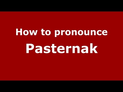 How to pronounce Pasternak (Brazilian Portuguese/Brazil)  - PronounceNames.com