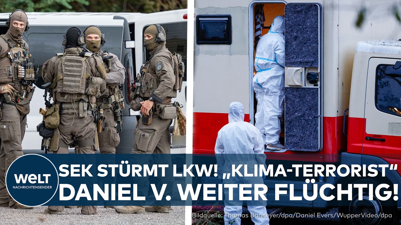 DEUTSCHLAND: Polizei, Pyrotechnik und Protestmotiv – Ermittler jagen Klima-Terrorist Daniel V.!