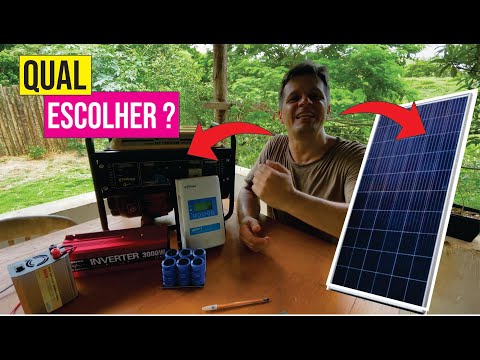 Em caso de falta de luz, o que é melhor, Gerador ou placa solar?